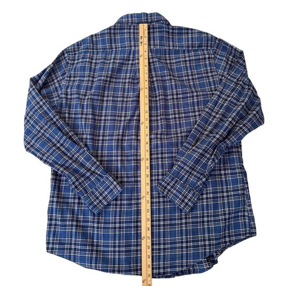 Brooks Brothers Shirt Mens XL Blue Slim Fit The Original Polo Button Long Sleeve - Picture 6 of 8